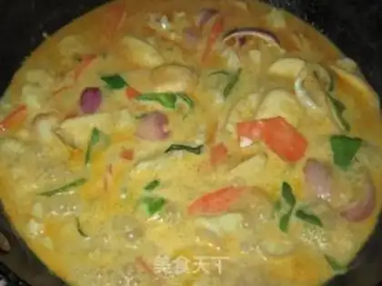 Make Red Curry Seafood Stewed step 7