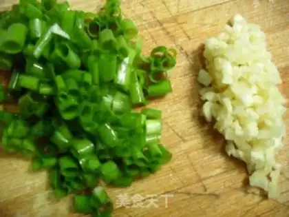 Make Garlic green broad beans step 2