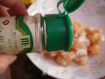 Make Colorful diced chicken step 4