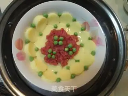 Make Steamed peas and jade seeds step 3