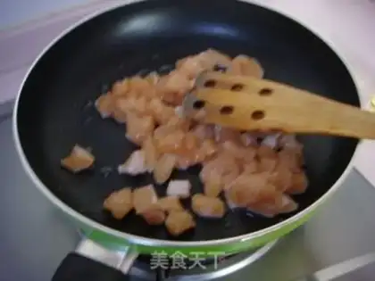 Make Colorful diced chicken step 6