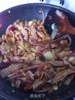 Make hot squid step 5
