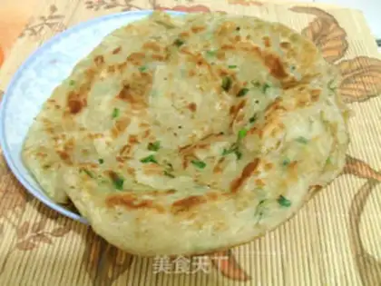 Make Crispy and chopped green onion cake step 26
