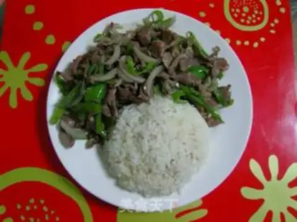 Make Stewed rice with duck gizzards in abalone sauce step 7