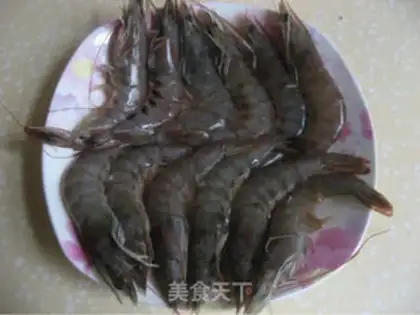Make Steamed shrimp with garlic and edge step 0