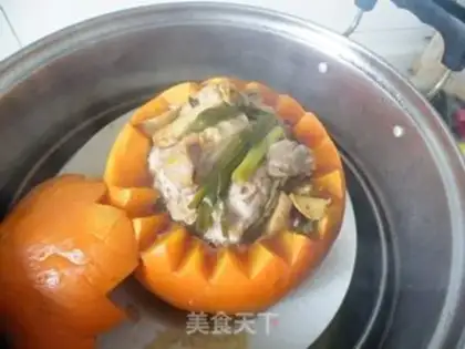 Make Black bean fried golden melon ribs step 6
