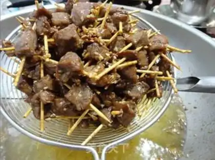Make Cumin black pepper toothpick beef step 9