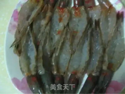 Make Steamed shrimp with garlic and edge step 10