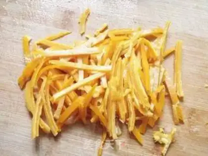 Make Orange peel toast step 3