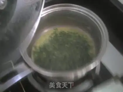 Make Pig liver, green vegetables and egg yolk paste step 6