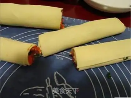 Make Thousand slices of meat rolls step 6
