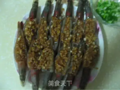 Make Steamed shrimp with garlic and edge step 17