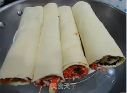 Make Thousand slices of meat rolls step 7