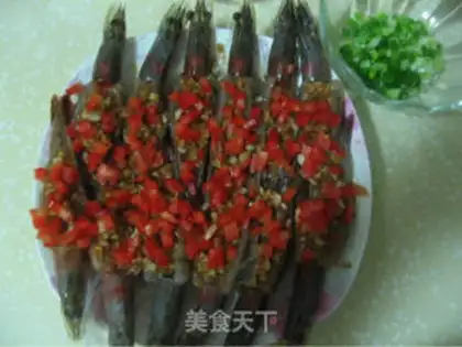 Make Steamed shrimp with garlic and edge step 18