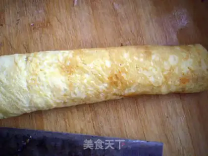 Make Vegetable egg roll step 6