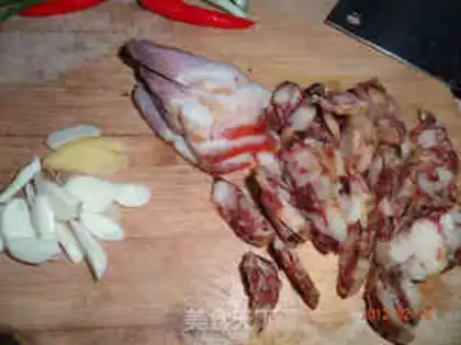 Make cured pot rice step 2