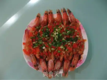 Make Steamed shrimp with garlic and edge step 23