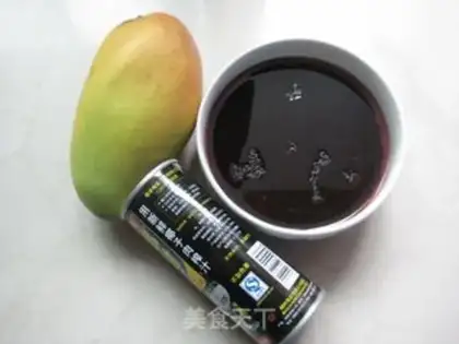 Make Mango purple rice in coconut juice step 0