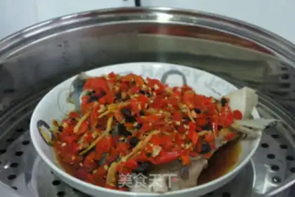 Make chopped pepper fish head step 6