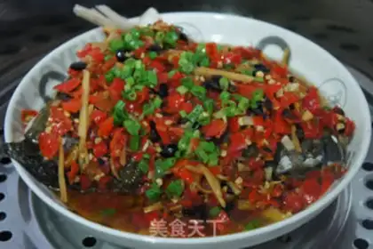 Make chopped pepper fish head step 7