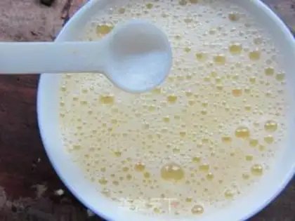 Make Steaming eggs with spring bamboo shoots step 6