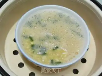 Make Steaming eggs with spring bamboo shoots step 9