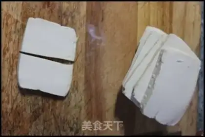 Make Garlic tender tofu step 1
