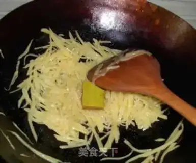 Make Curry shredded potatoes step 3
