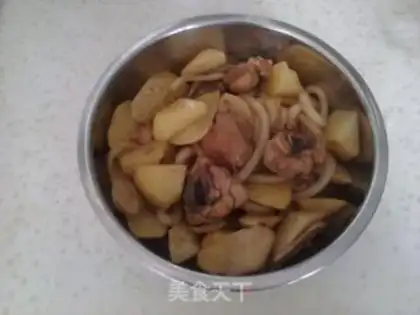 Make braised chicken nuggets step 2