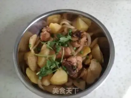 Make braised chicken nuggets step 3