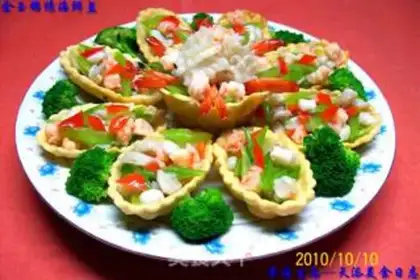 Make Fugui Jinxiu Seafood Cup step 18