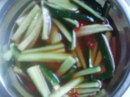 Make Cucumber mixed with vinegar step 3