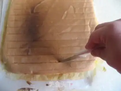 Make Vanilla jam cake roll step 2