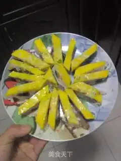 Make Three-color steamed egg step 9