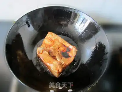 Make braised pork with dried plum vegetables step 5
