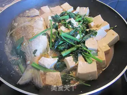 Make Pan-fried fish and braised tofu step 6