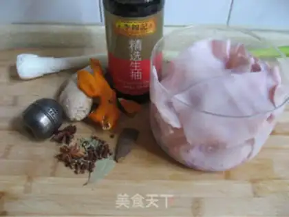 Make Crystal pig skin jelly step 0