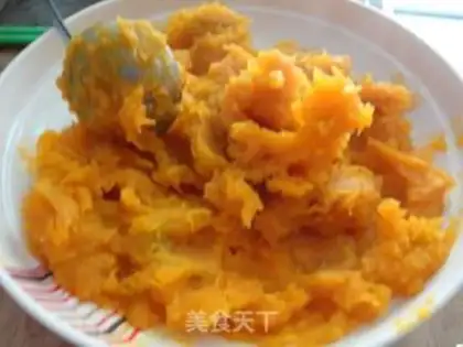 Make Baked bitter gourd with butter pumpkin step 2