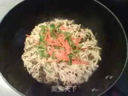 Make stir-fried three shredded silk step 7