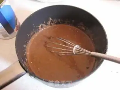 Make Chocolate condensed milk qi feng step 5