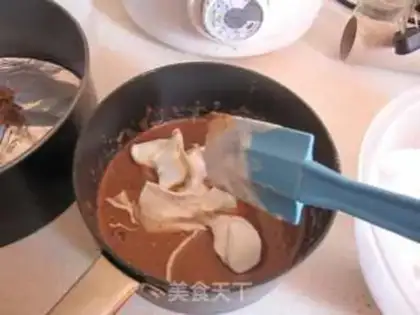 Make Chocolate condensed milk qi feng step 7