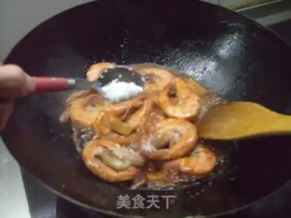 Make Oiled prawns step 5