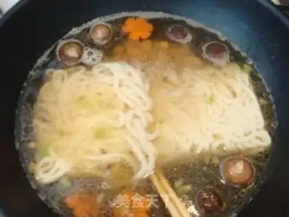 Make Meatball Udon Noodles step 5