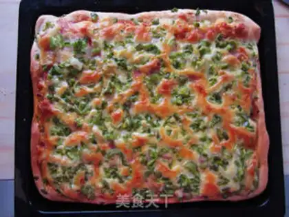 Make Green pepper bacon pizza step 15