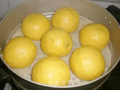 Make Pumpkin bean paste bun step 13