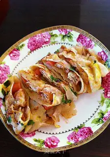 Make Home-made pancakes and fruits step 10