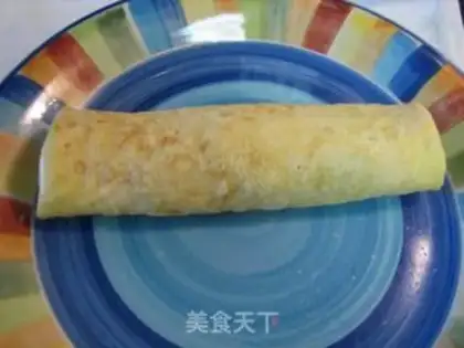Make Milk strawberry omelet step 13
