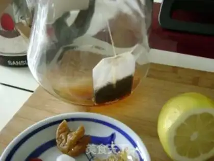 Make Lemon salty kumquat grapefruit tea step 1
