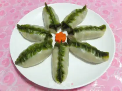 Make Steamed dumplings with willow leaves step 5