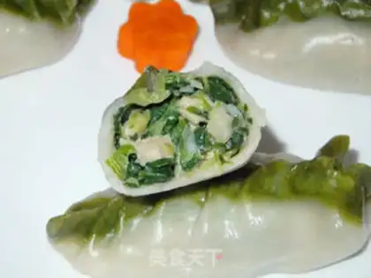 Make Steamed dumplings with willow leaves step 6